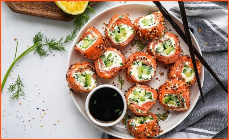 Smoked Salmon Roll-Ups